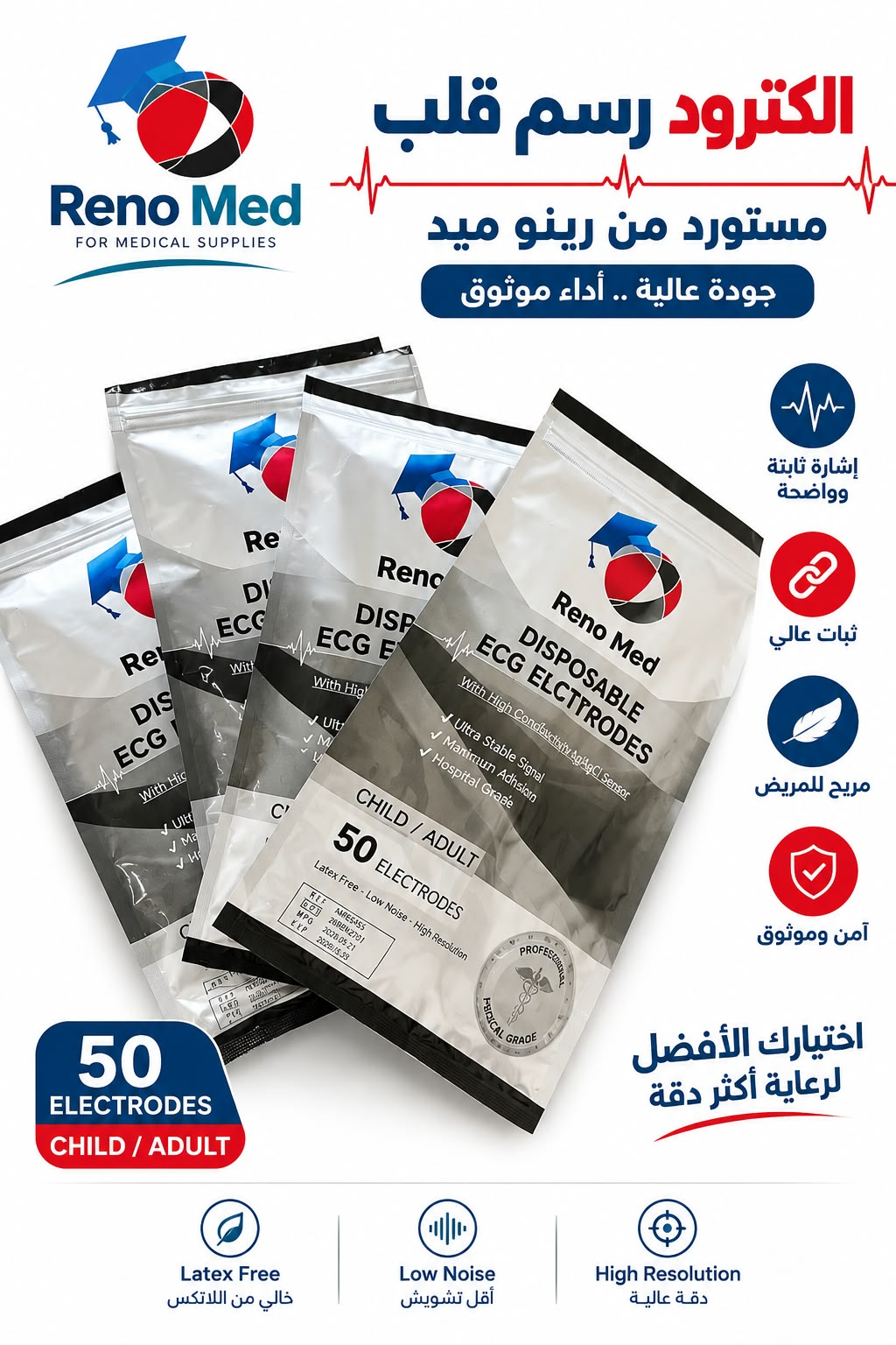 إلكترود رسم قلب من Reno Med