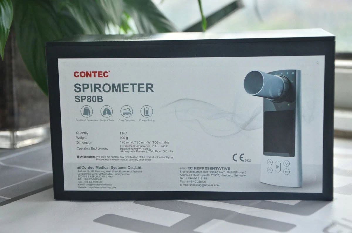 جهاز مقياس التنفس الرقمي (Spirometer) من طراز Contec SP80B — صورة 1 من 1