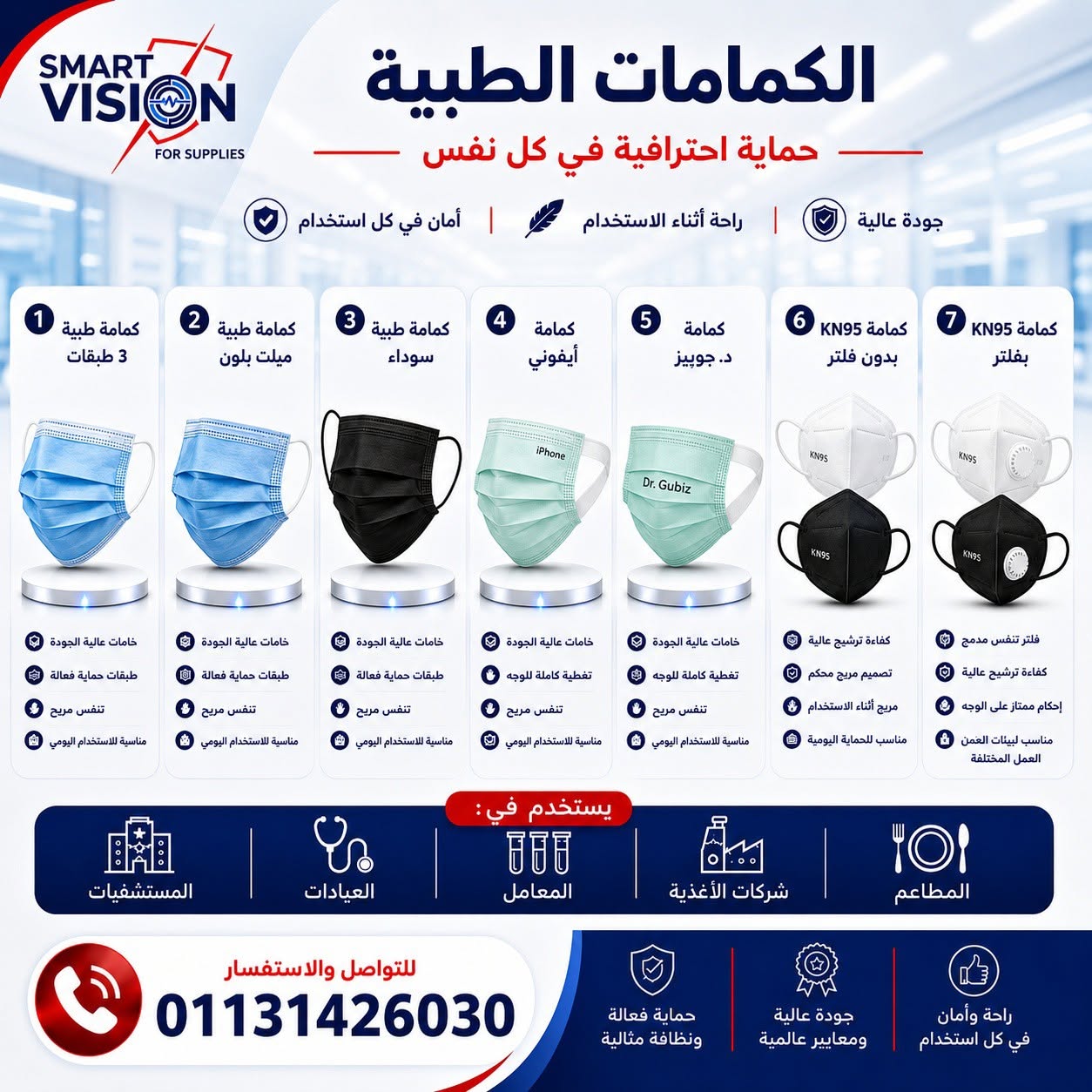 Smart Vision – شريككم الموثوق في توريد المستلزمات الطبية والوقائية — صورة 2 من 4